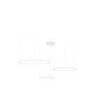 Lampy wiszące - Luces Exclusivas ABAJO Wisząca Nowoczesna biały 3xLED max 80W 3000K LE43298 - product 1