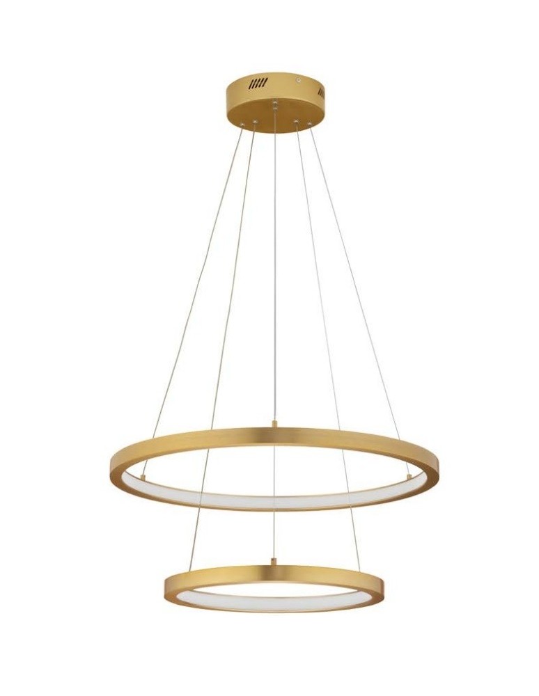 Lampy wiszące - Luces Exclusivas IRUN Wisząca Nowoczesna złoty i odcienie złota 2xLED max 60W 3000K LE43303 - produkt kolory-swiatla.pl 1