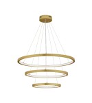 Lampy wiszące - Luces Exclusivas IRUN Wisząca Nowoczesna złoty i odcienie złota 3xLED max 108W 3000K LE43304 - product 1