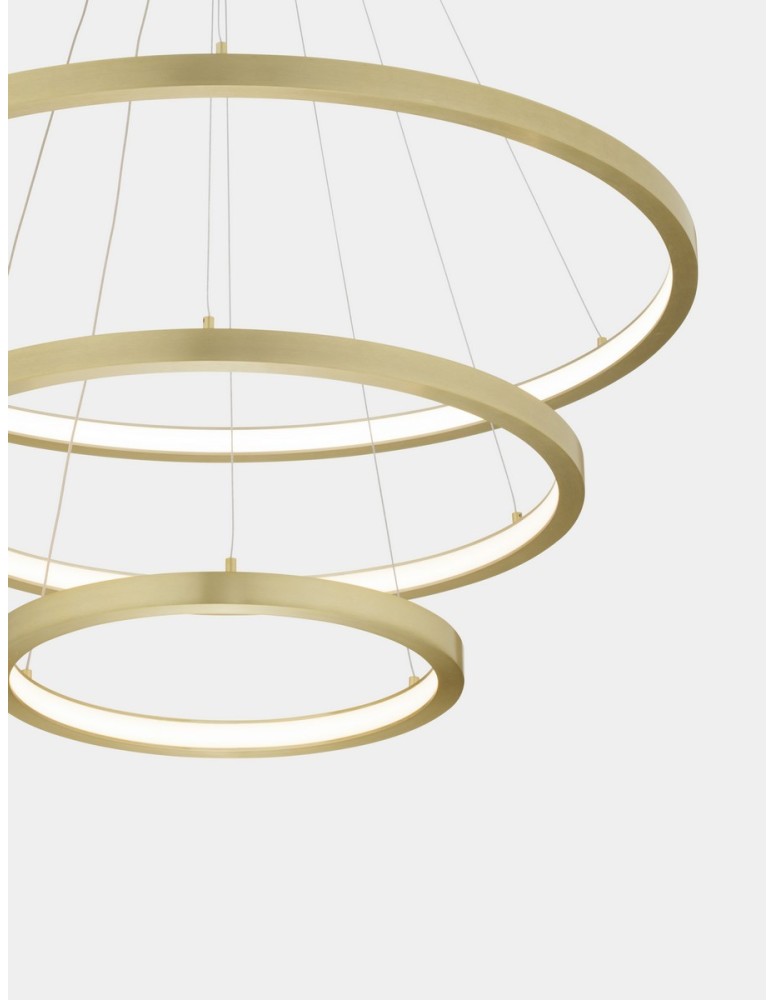 Luces Exclusivas IRUN Wisząca Nowoczesna złoty i odcienie złota 3xLED max 108W 3000K LE43304