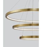 Lampy wiszące - Luces Exclusivas IRUN Wisząca Nowoczesna złoty i odcienie złota 3xLED max 108W 3000K LE43304 - product 4