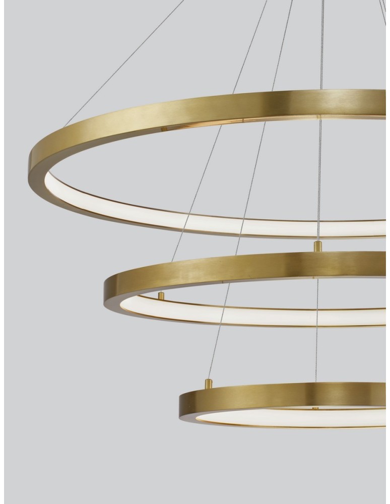 Luces Exclusivas IRUN Wisząca Nowoczesna złoty i odcienie złota 3xLED max 108W 3000K LE43304
