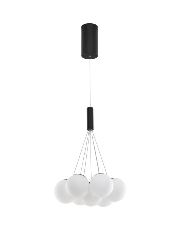 Luces Exclusivas ABALA Wisząca Nowoczesna czarny 7xLED max 49W 3000K LE43309