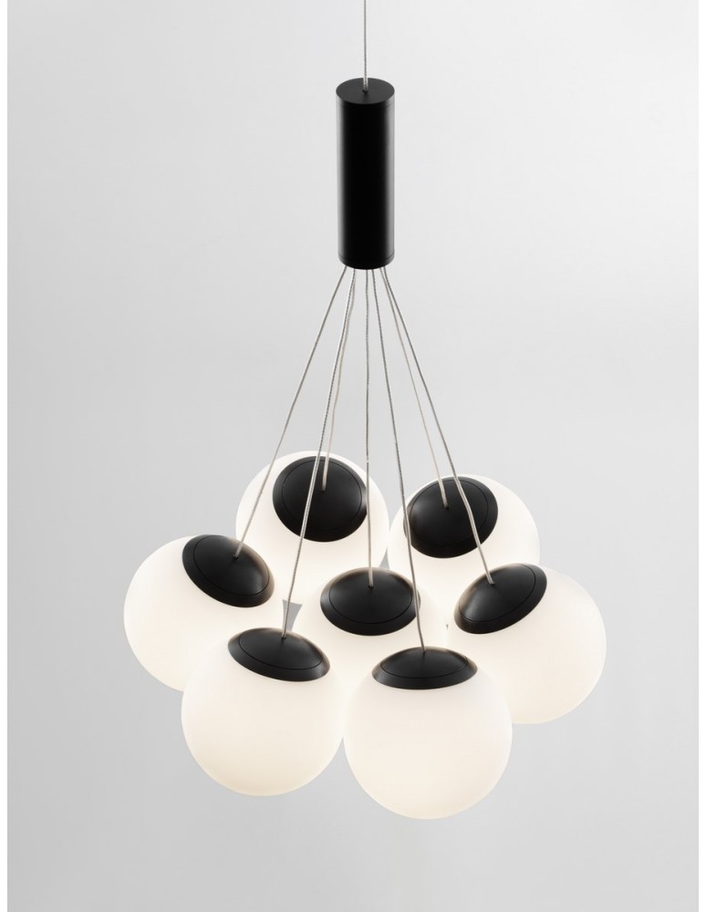 Lampy wiszące - Luces Exclusivas ABALA Wisząca Nowoczesna czarny 7xLED max 49W 3000K LE43309 - produkt kolory-swiatla.pl 2