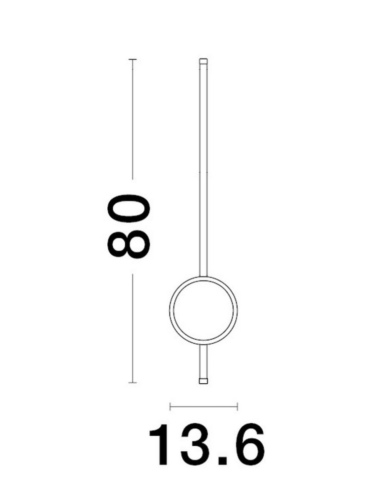 Luces Exclusivas ABORE Ścienna Nowoczesna czarny 1xLED max 22W 3000K LE43314