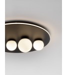 Lampy sufitowe - Luces Exclusivas ABRAS Sufitowa Nowoczesna czarny 4xLED max 63W 3000K LE43315 - product 2