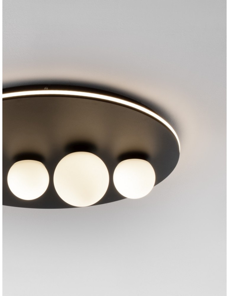 Lampy sufitowe - Luces Exclusivas ABRAS Sufitowa Nowoczesna czarny 4xLED max 63W 3000K LE43315 - product kolory-swiatla.pl 2