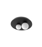 Lampy sufitowe - Luces Exclusivas ABRAS Sufitowa Nowoczesna czarny 2xLED max 40W 3000K LE43317 - produkt 1