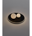 Lampy sufitowe - Luces Exclusivas ABRAS Sufitowa Nowoczesna czarny 2xLED max 40W 3000K LE43317 - produkt 3