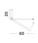 Lampy wiszące - Luces Exclusivas ABUYA Wisząca Nowoczesna biały 1xLED max 35W 3000K LE43320 - product 2