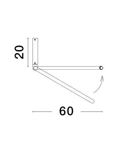 Luces Exclusivas ABUYA Wisząca Nowoczesna biały 1xLED max 35W 3000K LE43320 - produkt 2