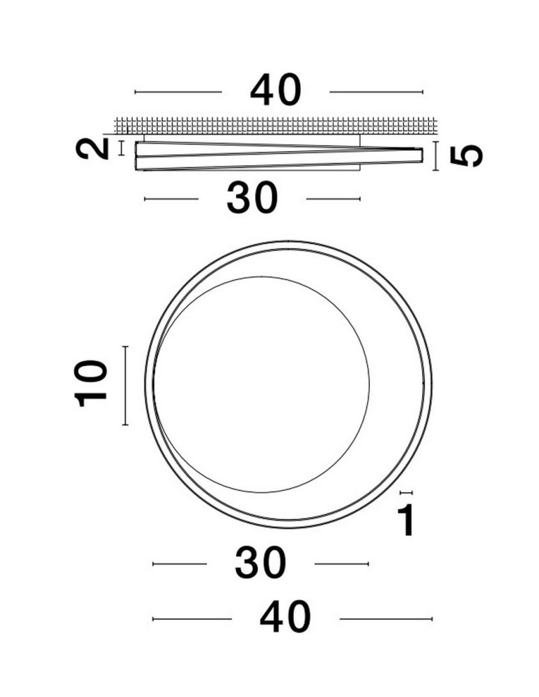 Lampy sufitowe - Luces Exclusivas ACAPA Sufitowa Nowoczesna czarny 1xLED max 30W 3000K LE43328 - product kolory-swiatla.pl 3