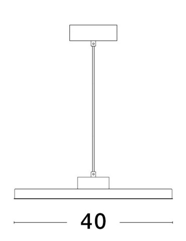 Luces Exclusivas ACAYO Wisząca Nowoczesna czarny 1xLED max 30W 3000K LE43329 - produkt 2