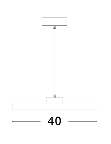 Luces Exclusivas ACAYO Wisząca Nowoczesna biały 1xLED max 30W 3000K LE43331 - produkt 2