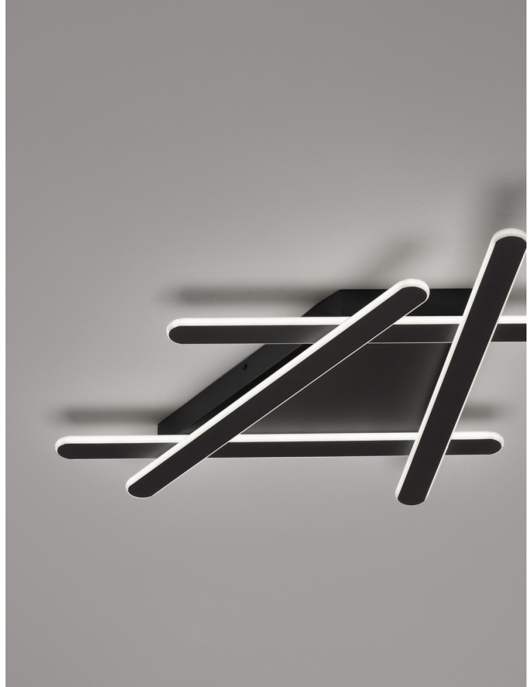 Lampy sufitowe - Luces Exclusivas ACALA Sufitowa Nowoczesna czarny 1xLED max 60W 3000K LE43334 - product kolory-swiatla.pl 2