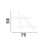 Lampy sufitowe - Luces Exclusivas ACALA Sufitowa Nowoczesna czarny 1xLED max 60W 3000K LE43334 - product 3