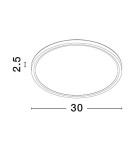 Lampy sufitowe - Luces Exclusivas ACISA Sufitowa Nowoczesna czarny 1xLED max 24W 3000K/4000K/6500K LE43339 - product 3