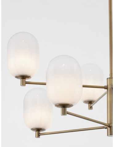 Luces Exclusivas BADESI Wisząca Nowoczesna złoty i odcienie złota 8xG9 max 5W LE43350 - product 2