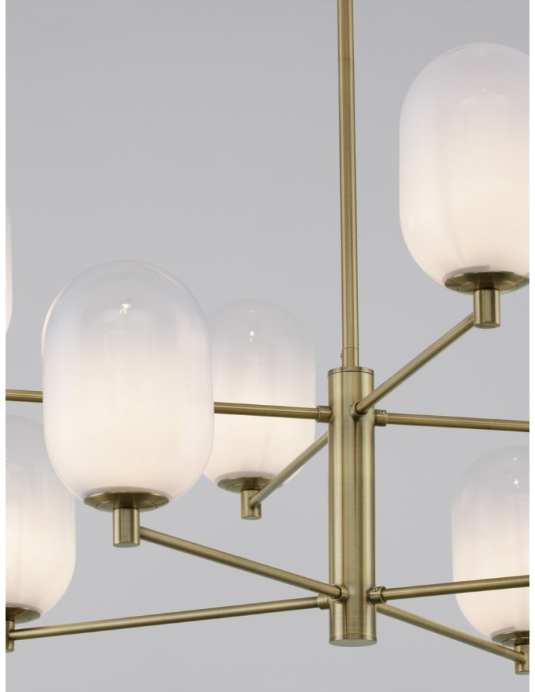 Luces Exclusivas BADESI Wisząca Nowoczesna złoty i odcienie złota 8xG9 max 5W LE43350