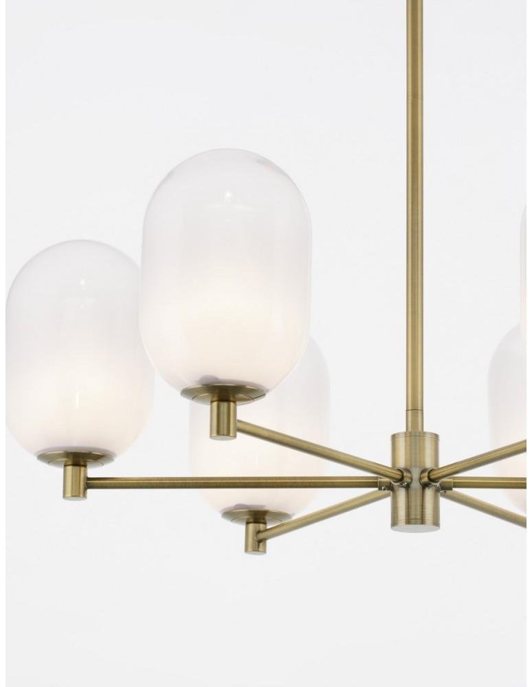 Żyrandole - Luces Exclusivas BADESI Wisząca Nowoczesna złoty i odcienie złota 6xG9 max 5W LE43351 - product kolory-swiatla.pl 3