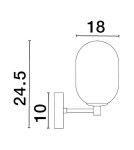 Kinkiety - Luces Exclusivas BADESI Ścienna Nowoczesna złoty i odcienie złota 1xG9 max 5W LE43352 - produkt 2