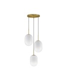 Lampy wiszące - Luces Exclusivas ACUYO Wisząca Nowoczesna złoty i odcienie złota 3xE14 max 12W LE43358 - produkt 1