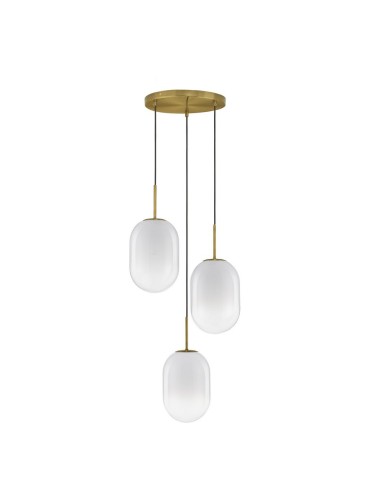 Luces Exclusivas ACUYO Wisząca Nowoczesna złoty i odcienie złota 3xE14 max 12W LE43358