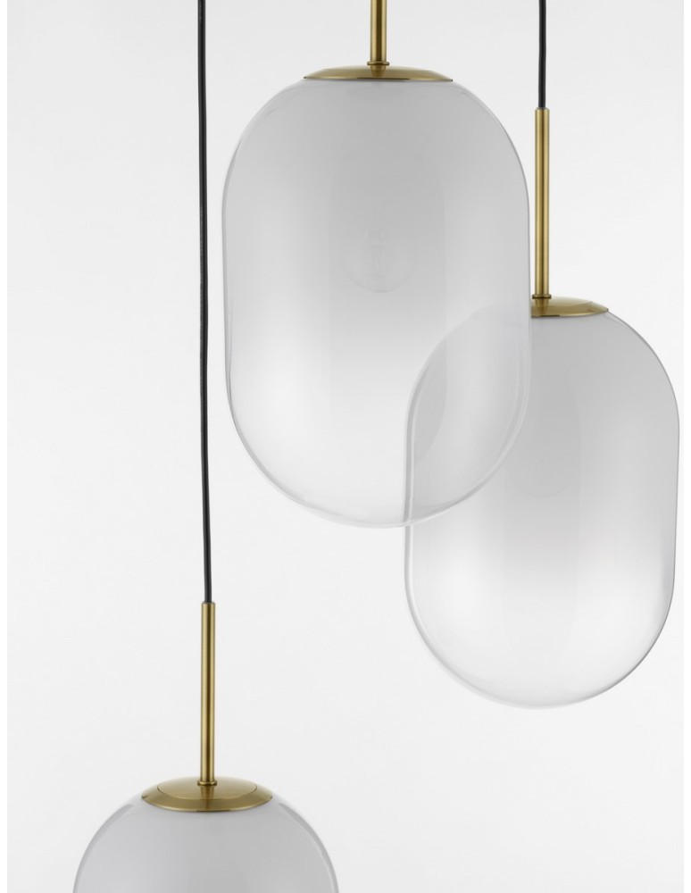 Luces Exclusivas ACUYO Wisząca Nowoczesna złoty i odcienie złota 3xE14 max 12W LE43358