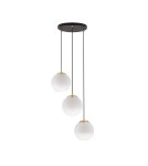 Lampy wiszące - Luces Exclusivas ADELA Wisząca Nowoczesna złoty i odcienie złota 3xE27 max 12W LE43361 - produkt 1