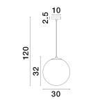 Lampy wiszące pojedyncze - Luces Exclusivas ADELA Wisząca Nowoczesna złoty i odcienie złota 1xE27 max 12W LE43362 - product 2