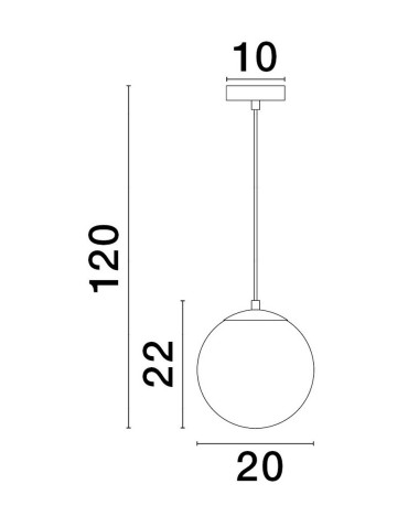 Luces Exclusivas ADELA Wisząca Nowoczesna złoty i odcienie złota 1xE27 max 12W LE43363 - produkt 2