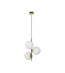 Lampy wiszące kule - Luces Exclusivas AEREO Wisząca Nowoczesna czarny 3xG9 max 5W LE43367 - product 1