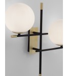 Kinkiety - Luces Exclusivas AEREO Ścienna Nowoczesna czarny 2xG9 max 5W LE43369 - produkt 3