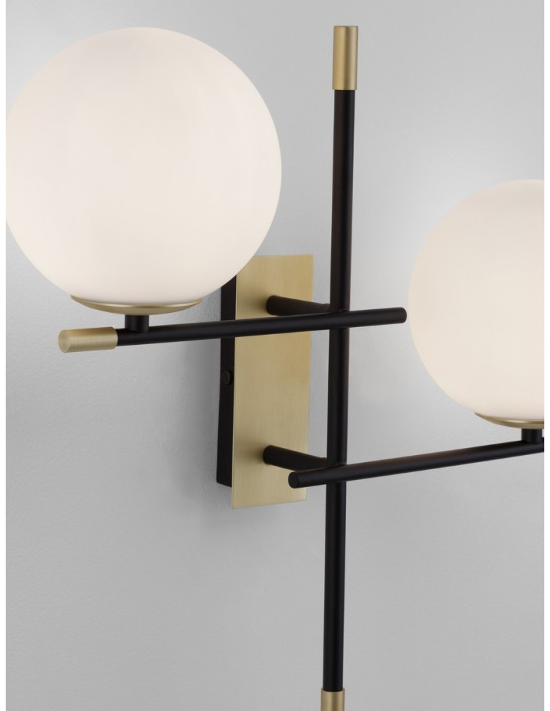 Kinkiety - Luces Exclusivas AEREO Ścienna Nowoczesna czarny 2xG9 max 5W LE43369 - produkt kolory-swiatla.pl 3