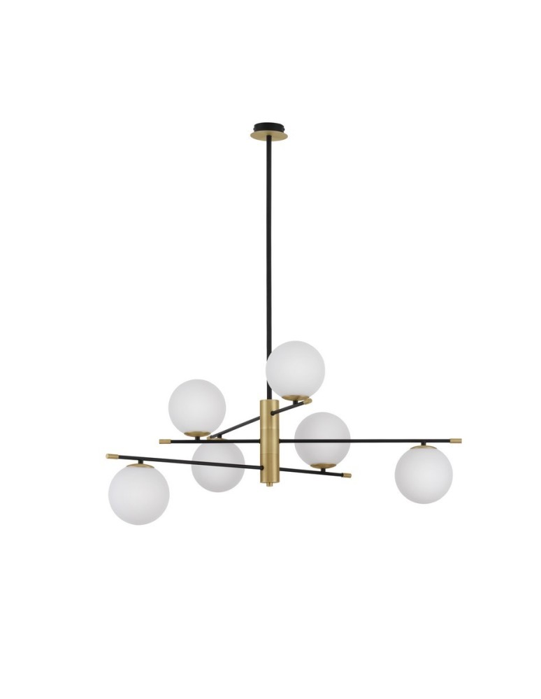 Lampy wiszące kule - Luces Exclusivas AEREO Wisząca Nowoczesna czarny 6xG9 max 5W LE43370 - produkt kolory-swiatla.pl 1