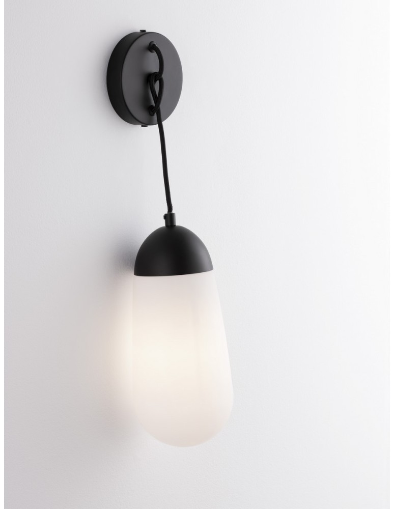Kinkiety - Luces Exclusivas BADEN Ścienna Nowoczesna czarny 1xE14 max 5W LE43372 - product kolory-swiatla.pl 2