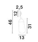 Kinkiety - Luces Exclusivas BADEN Ścienna Nowoczesna czarny 1xE14 max 5W LE43372 - product 3