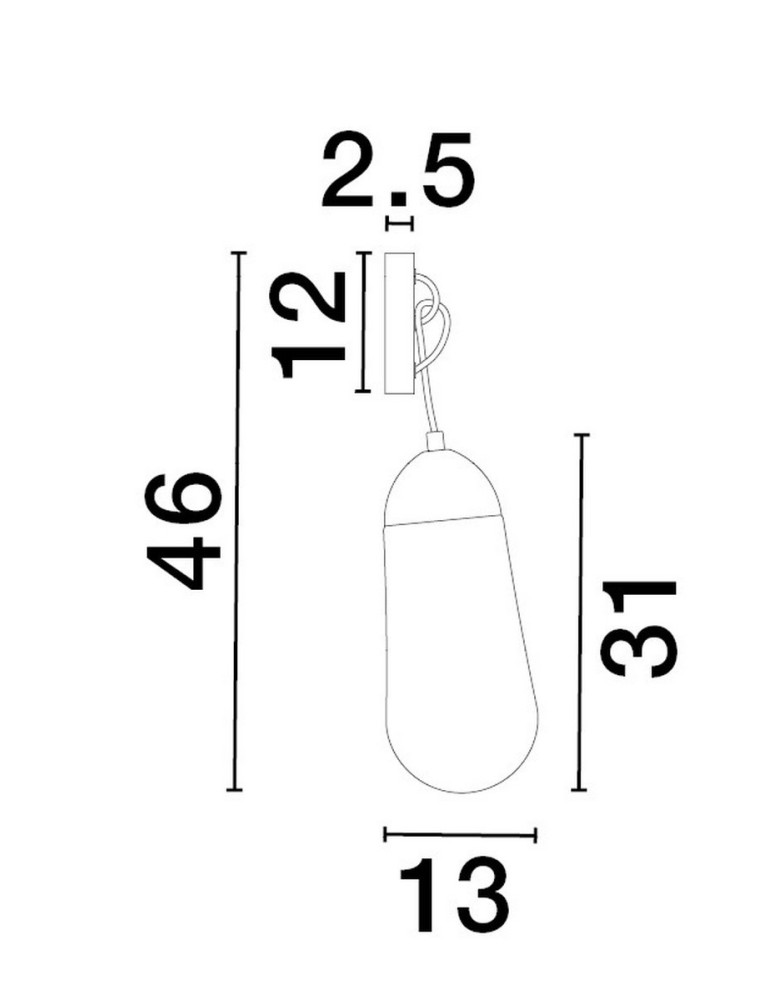 Kinkiety - Luces Exclusivas BADEN Ścienna Nowoczesna czarny 1xE14 max 5W LE43372 - product kolory-swiatla.pl 3