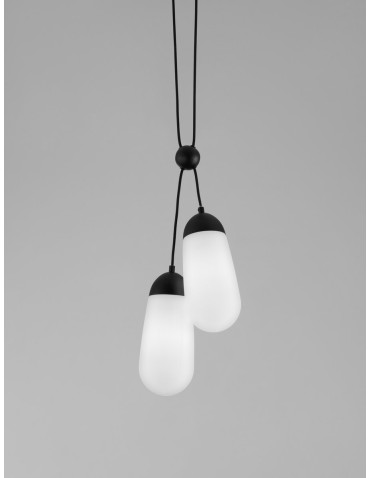 Luces Exclusivas BADEN Wisząca Nowoczesna czarny 2xE14 max 5W LE43375 - produkt 2