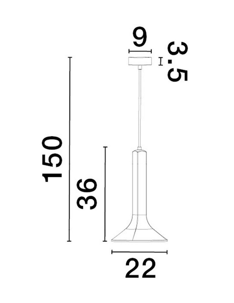 Lampy wiszące - Luces Exclusivas BADOW Wisząca Nowoczesna szary i odcienie szarości 1xE14 max 5W LE43377 - product kolory-swiatla.pl 3