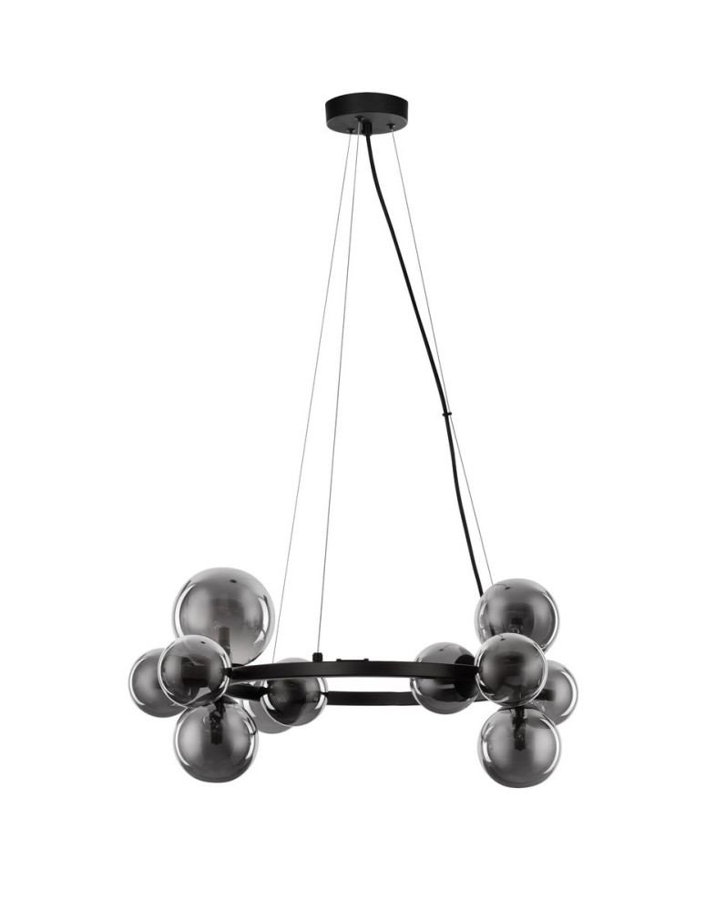 Lampy wiszące - Luces Exclusivas PARLA Wisząca Nowoczesna szary i odcienie szarości 11xG9 max 5W LE43387 - produkt kolory-swiatla.pl 1
