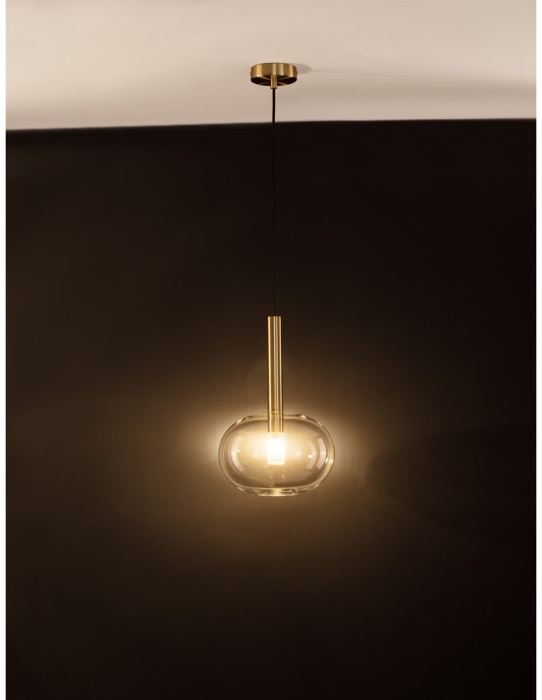 Lampy wiszące - Luces Exclusivas BAJOS Wisząca Nowoczesna złoty i odcienie złota 1xG9 max 5W LE43390 - produkt kolory-swiatla.pl 2