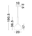 Lampy wiszące - Luces Exclusivas BAJOS Wisząca Nowoczesna złoty i odcienie złota 1xG9 max 5W LE43391 - product 3