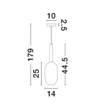 Lampy wiszące - Luces Exclusivas BAJOS Wisząca Nowoczesna złoty i odcienie złota 1xG9 max 5W LE43393 - product 3