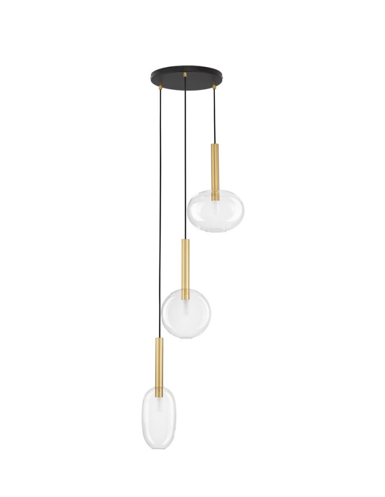 Lampy wiszące - Luces Exclusivas BAJOS Wisząca Nowoczesna złoty i odcienie złota 3xG9 max 5W LE43394 - produkt kolory-swiatla.pl 1