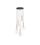 Lampy wiszące - Luces Exclusivas BAJOS Wisząca Nowoczesna złoty i odcienie złota 5xG9 max 5W LE43395 - product 1
