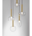Lampy wiszące - Luces Exclusivas BAJOS Wisząca Nowoczesna złoty i odcienie złota 5xG9 max 5W LE43395 - product 3
