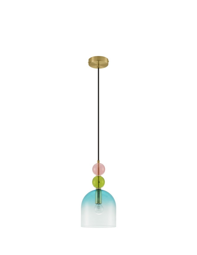 Lampy wiszące - Luces Exclusivas BALAM Wisząca Nowoczesna złoty i odcienie złota 1xE14 max 5W LE43396 - produkt kolory-swiatla.pl 1