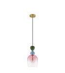 Lampy wiszące - Luces Exclusivas BALAM Wisząca Nowoczesna złoty i odcienie złota 1xE14 max 5W LE43397 - product 1