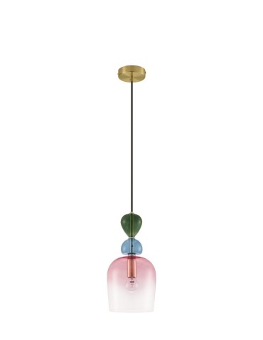 Luces Exclusivas BALAM Wisząca Nowoczesna złoty i odcienie złota 1xE14 max 5W LE43397